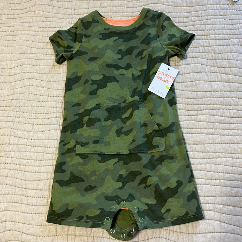 Jumping Beans 2-piece Kanga Romper/Tank Romper Set